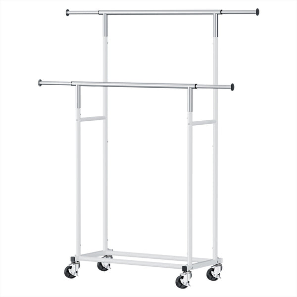 Artiss Clothes Rack Double Rod Airer Rail Coat Stand Adjustable Hanger Artiss