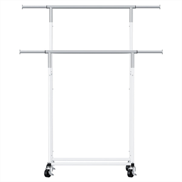 Artiss Clothes Rack Double Rod Airer Rail Coat Stand Adjustable Hanger Artiss