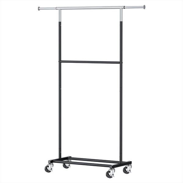 Artiss Clothes Rack Double Rod Airer Rail Coat Stand Adjustable Hanger Artiss