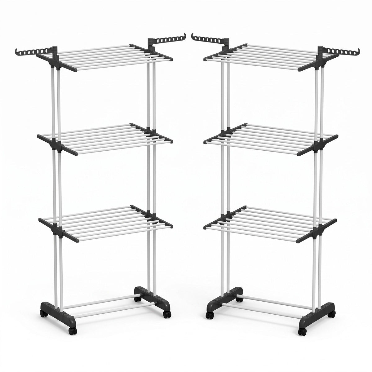 Artiss 2X Clothes Drying Rack 173cm Coat Airer Hanger Foldable Awezingly