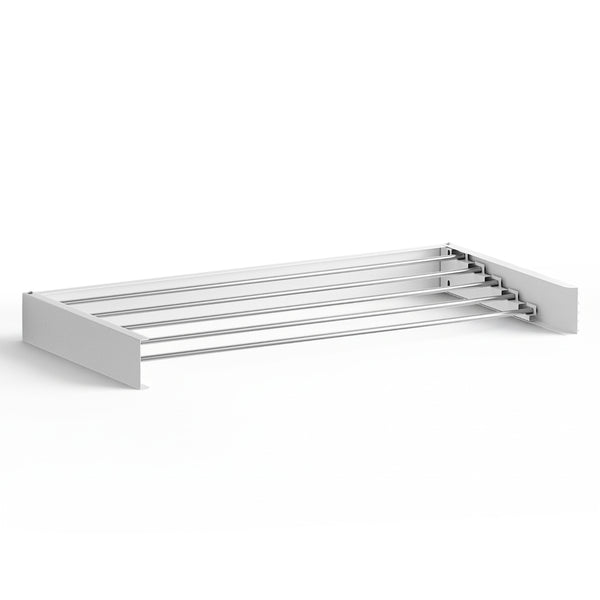 Artiss Clothes Rack Wall Mounted Airer Foldable White Awezingly