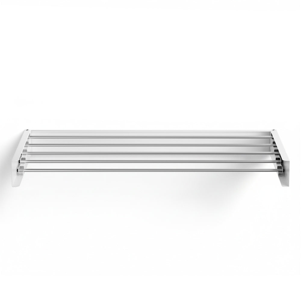 Artiss Clothes Rack Wall Mounted Airer Foldable White Awezingly