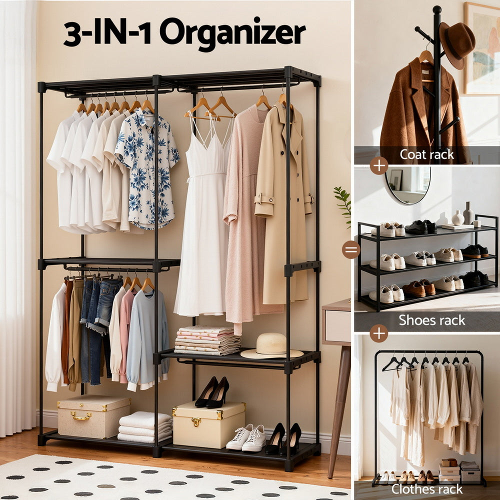 Artiss Wardrobe Clothes Rack Closet 181cm Awezingly