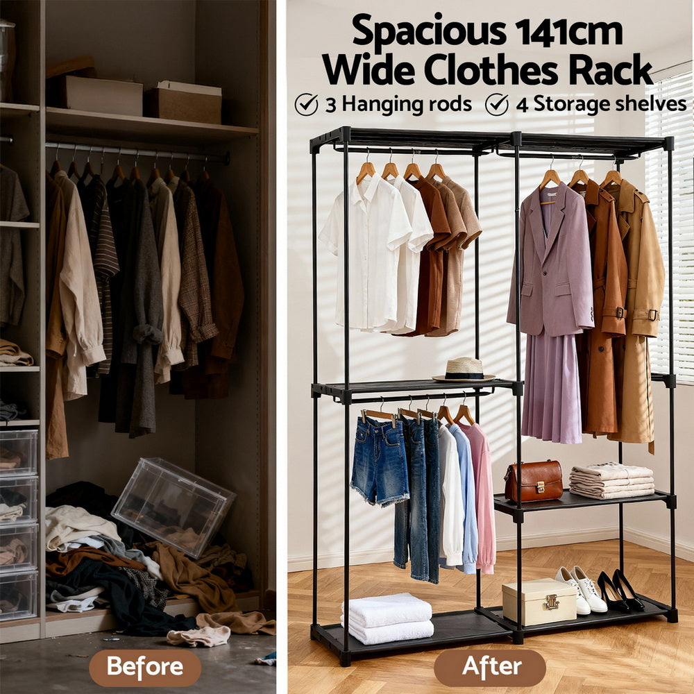 Artiss Wardrobe Clothes Rack Closet 181cm Awezingly