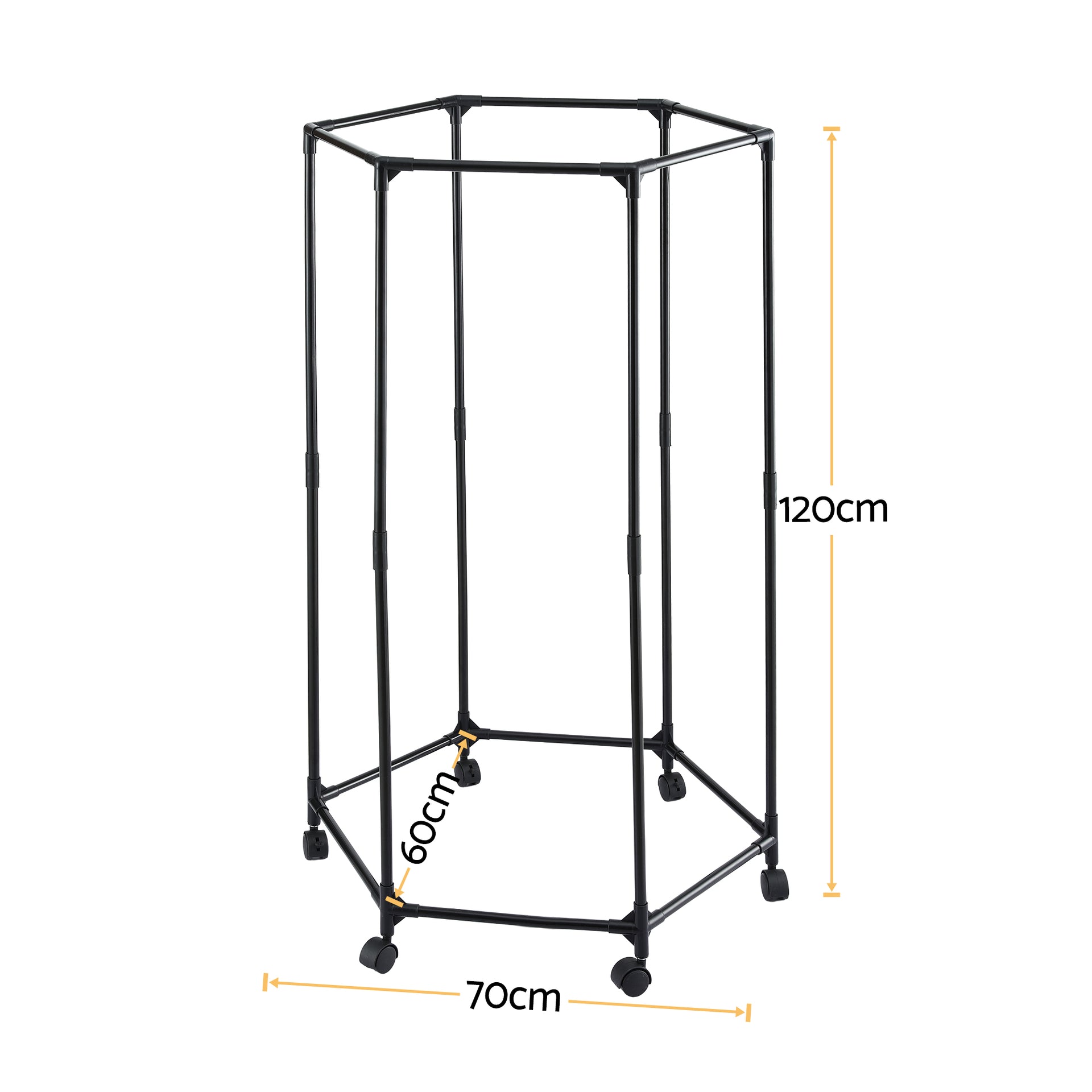 Artiss Clothes Rack Airer Rail Coat Stand Wheels 6 Rods Awezingly
