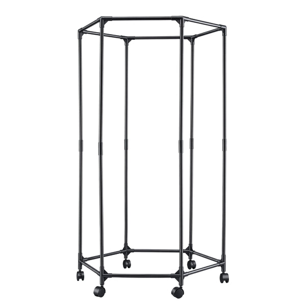 Artiss Clothes Rack Airer Rail Coat Stand Wheels 6 Rods Awezingly