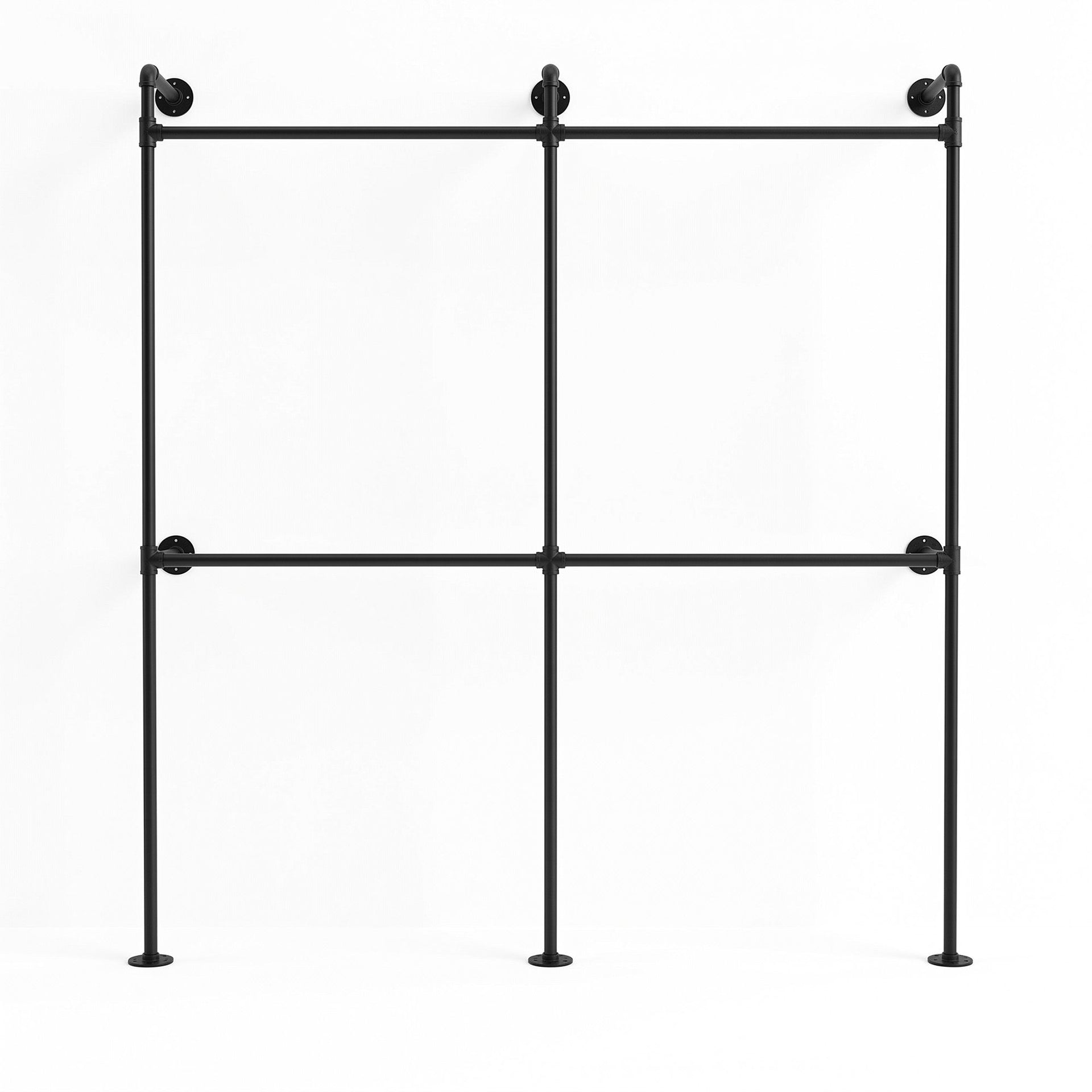 Artiss Industrial Pipe Clothing Rack Garment Clothes Display Stand Wall Mounted Awezingly