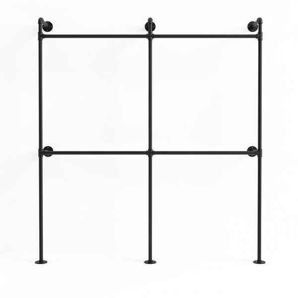 Artiss Industrial Pipe Clothing Rack Garment Clothes Display Stand Wall Mounted Awezingly
