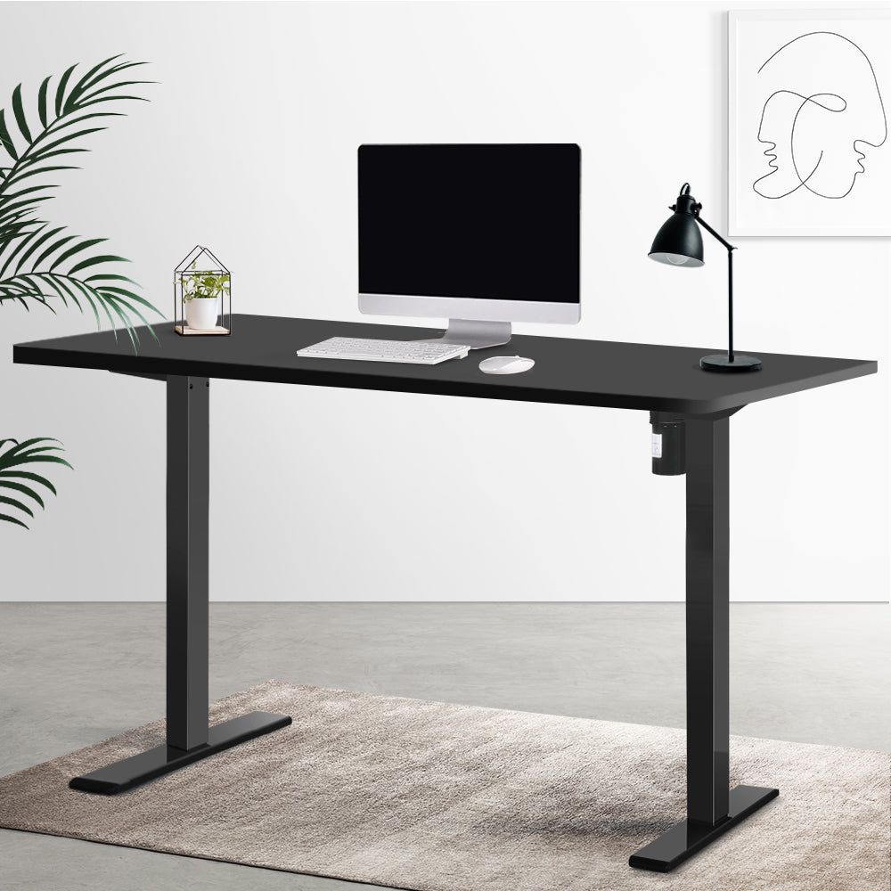Artiss Electric Standing Desk Motorised Adjustable Sit Stand Desks Black Artiss
