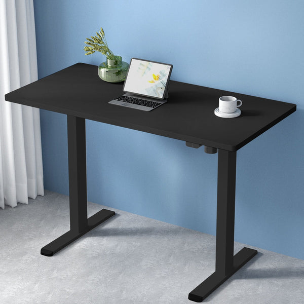 Artiss Electric Standing Desk Motorised Sit Stand Desks Table Black 140cm Artiss