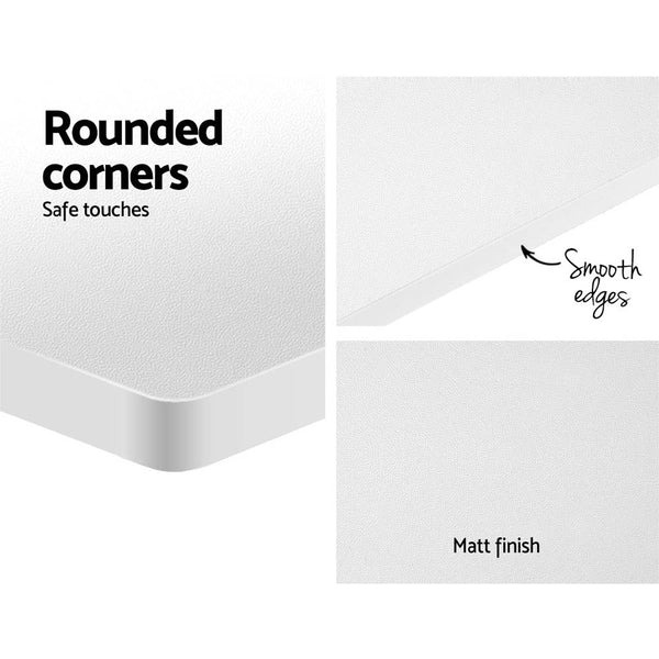 Artiss Electric Standing Desk Motorised Adjustable Sit Stand Desks Black White Artiss