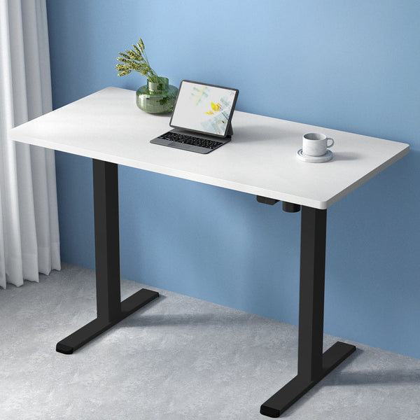 Artiss Electric Standing Desk Motorised Adjustable Sit Stand Desks Black White Artiss
