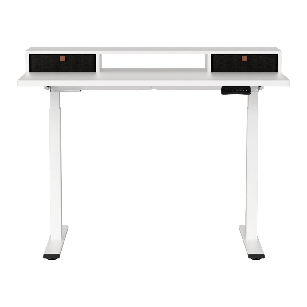 Artiss Electric Standing Desk Dual Motor Office Table With Shelf Drawer120CM Artiss