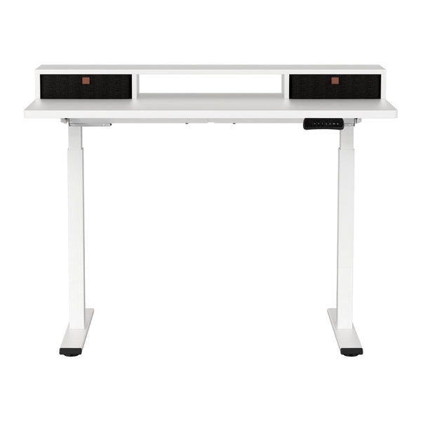 Artiss Electric Standing Desk Dual Motor Office Table With Shelf Drawer120CM Artiss