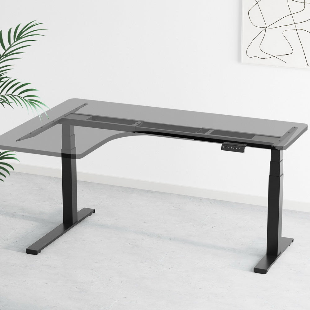 Artiss Standing Desk Frame Only L-shape Motorised Artiss