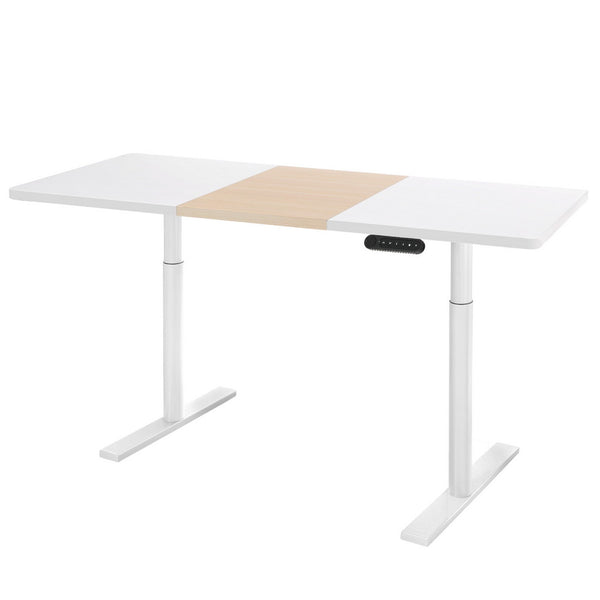 Artiss Standing Desk Motorised Electric Dual Motor 140CM White Pine Artiss