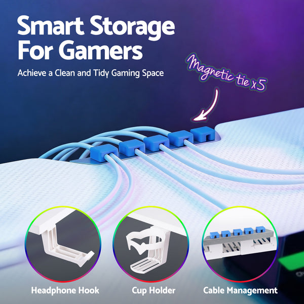 Artiss Electric Standing Desk Height Adjustable Gaming Desk Home Office 140cm Artiss