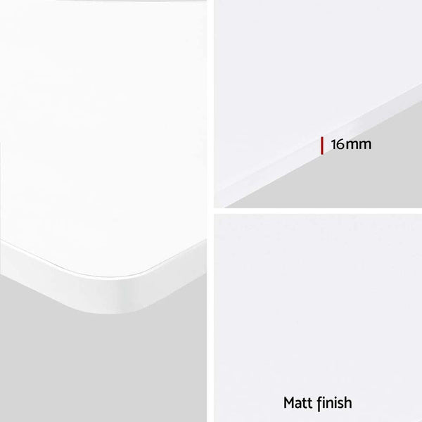 Artiss Electric Standing Desk 140cm Adjustable Height Motorised Home Office Desk White Awezingly