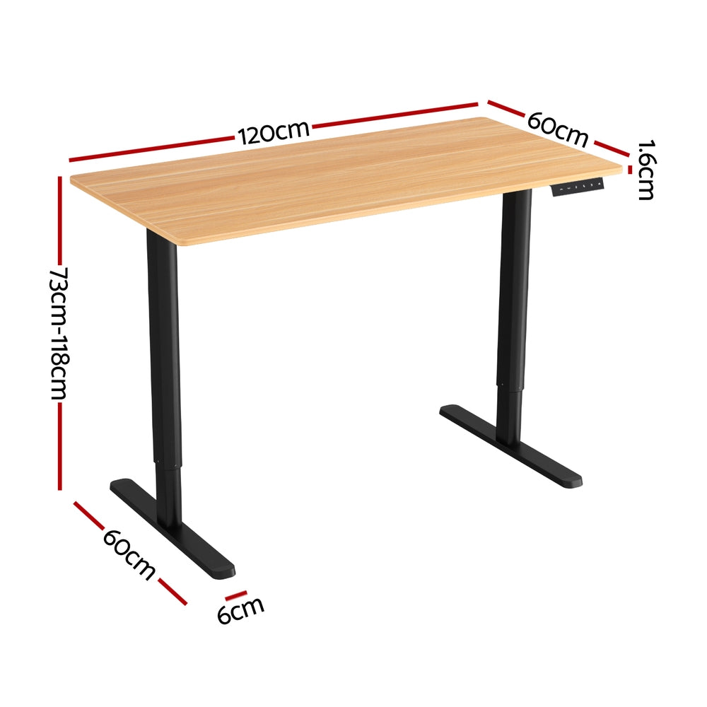 120CM Artiss Electric Standing Desk Sit Stand Desks Home Office Computer Desk Artiss