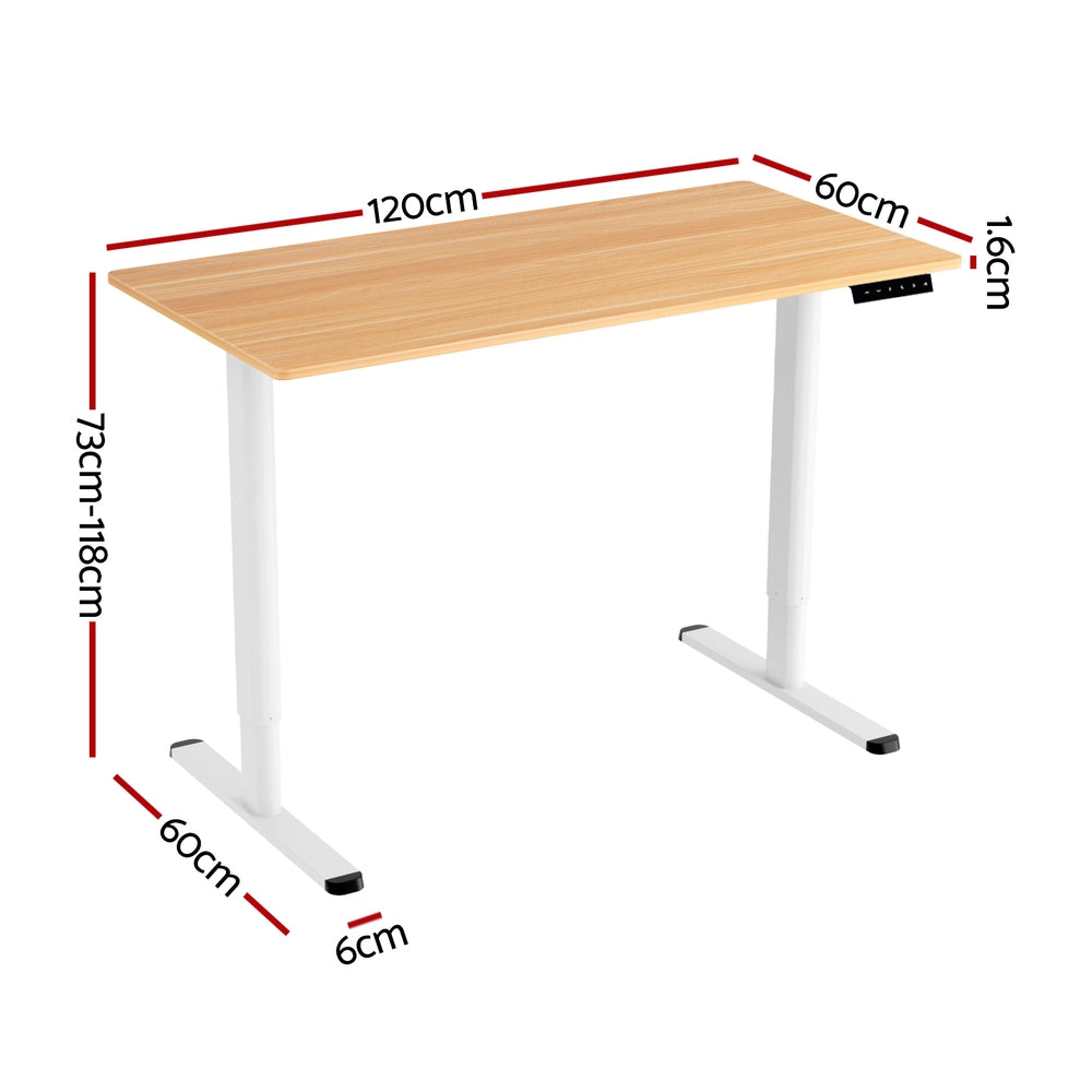 120CM Artiss Electric Standing Desk Sit Stand Desks Home Office Computer Desk Artiss