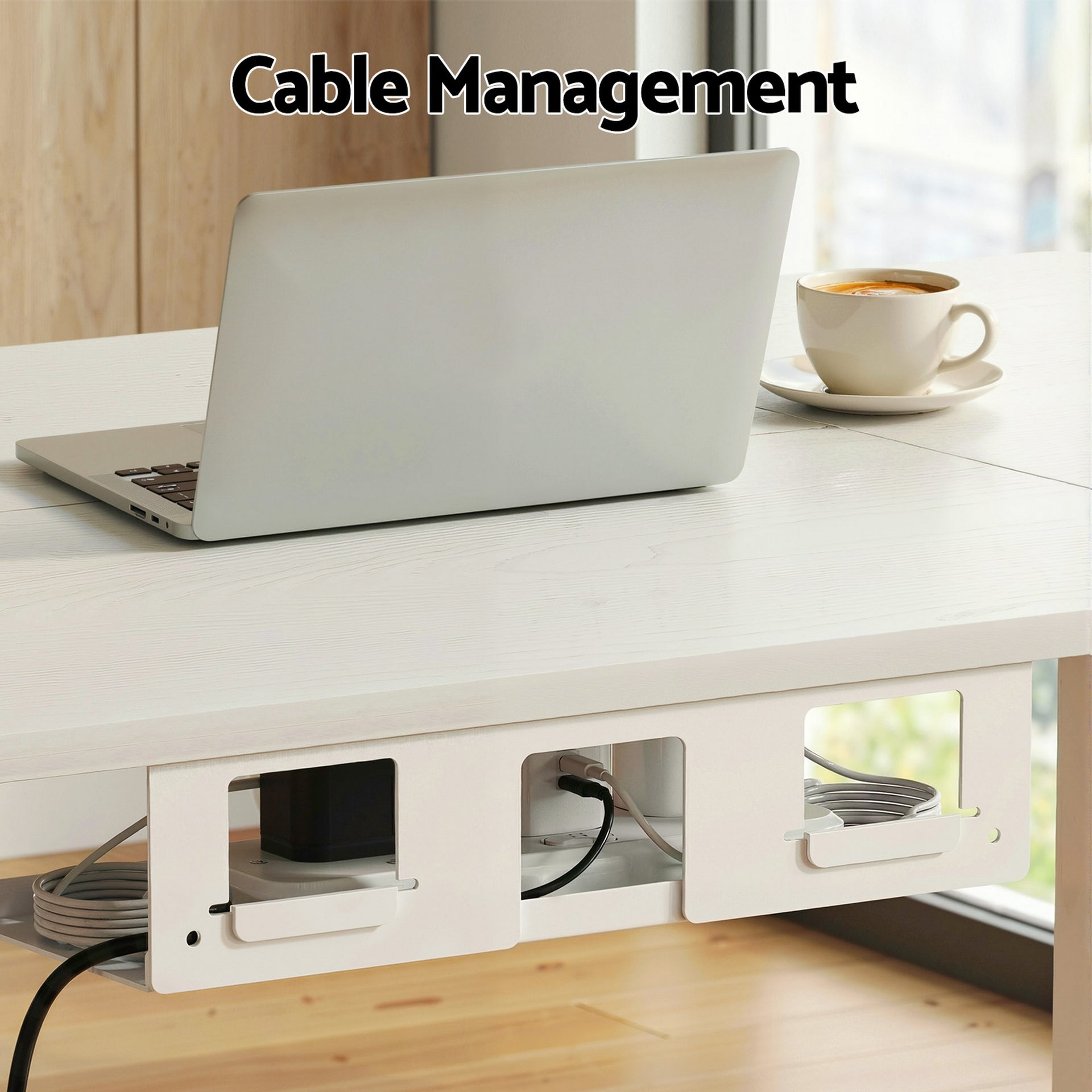 Artiss Electric Standing Desk 140cm Adjustable Height Motorised Home Office Desk Drawer Awezingly