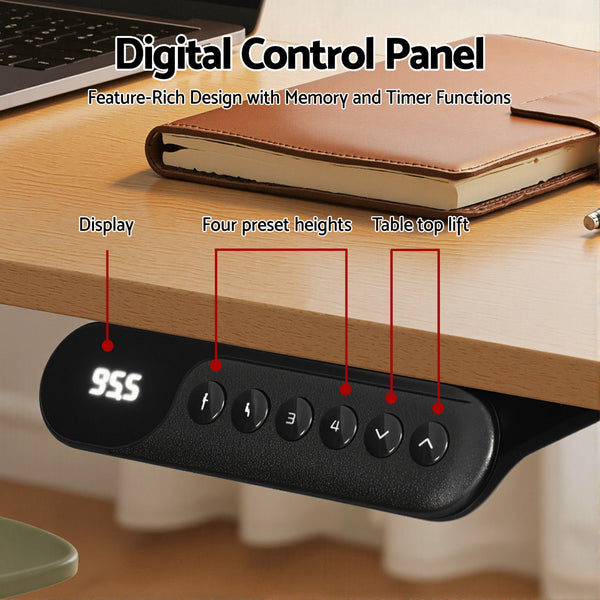 Artiss L-Shape Electric Standing Desk Sit Stand Up Height Adjustable Motorised Awezingly