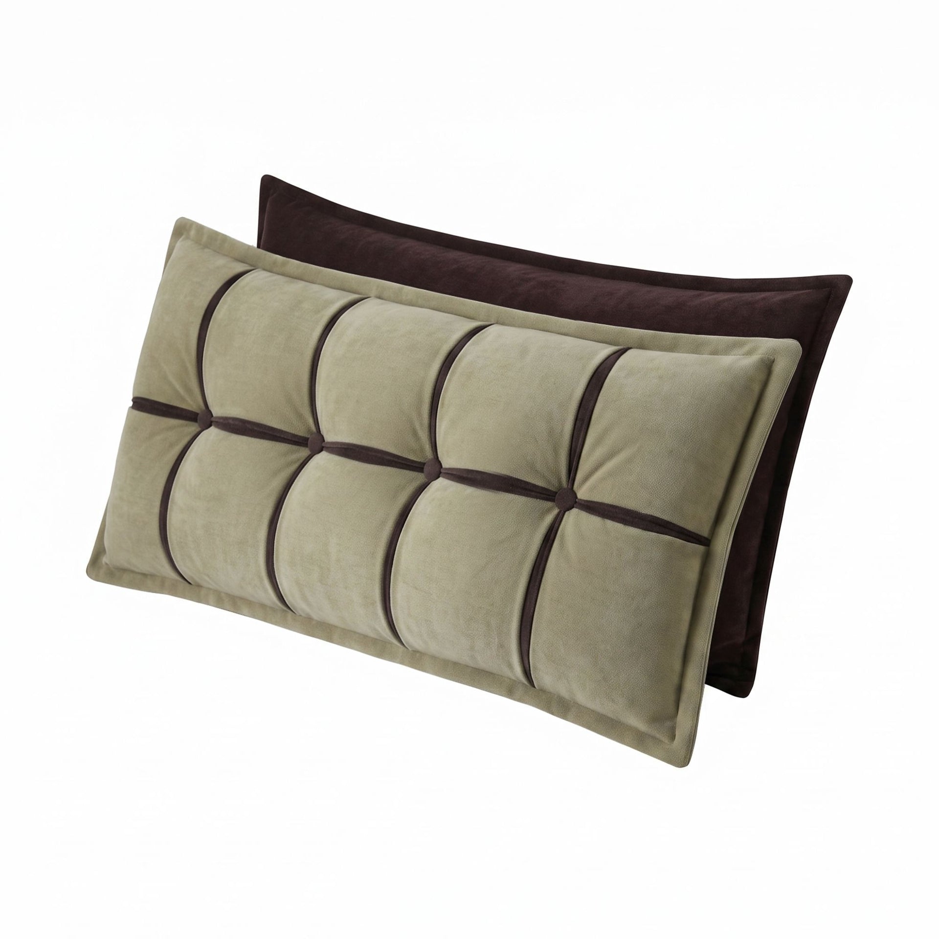 Giselle Bedding Headboard Pillow with Double-Layer Storage Wedge Reading Backrest with Adjustable Filling, Chenille Bed Rest Cushion for Daybed, Dorm, and RV Double Awezingly