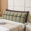 Giselle Bedding Headboard Pillow with Double-Layer Storage Wedge Reading Backrest with Adjustable Filling, Chenille Bed Rest Cushion for Daybed, Dorm, and RV King