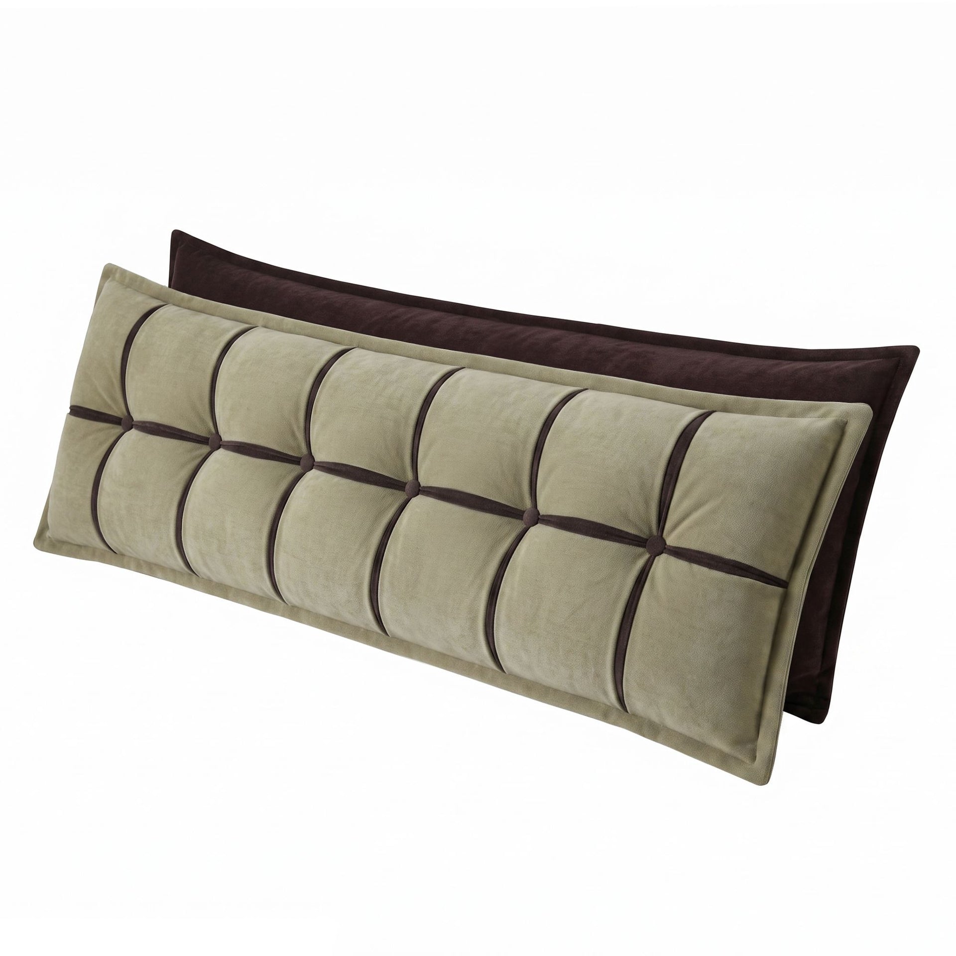Giselle Bedding Headboard Pillow with Double-Layer Storage Wedge Reading Backrest with Adjustable Filling, Chenille Bed Rest Cushion for Daybed, Dorm, and RV King Awezingly