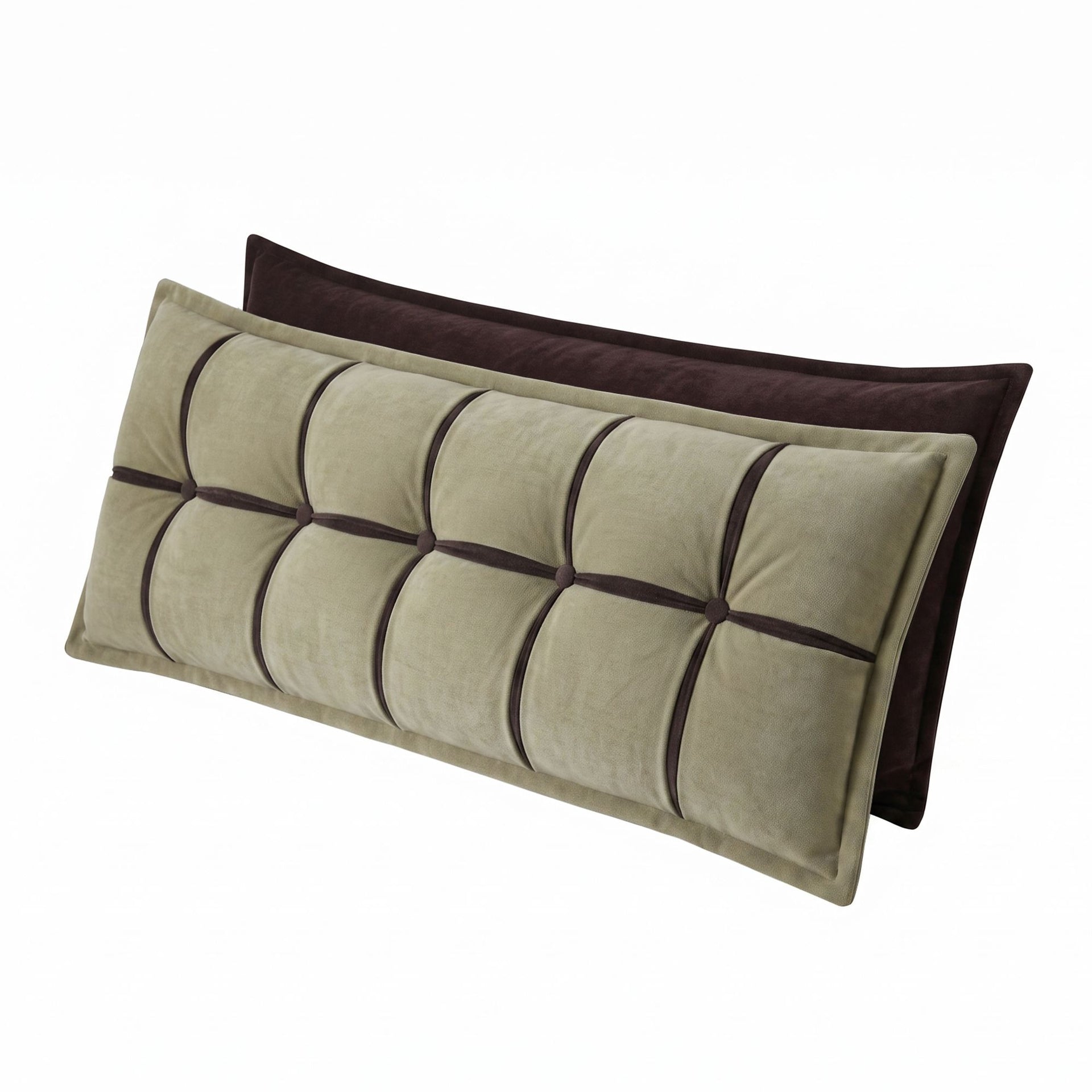 Giselle Bedding Headboard Pillow with Double-Layer Storage Wedge Reading Backrest with Adjustable Filling, Chenille Bed Rest Cushion for Daybed, Dorm, and RV Queen Awezingly