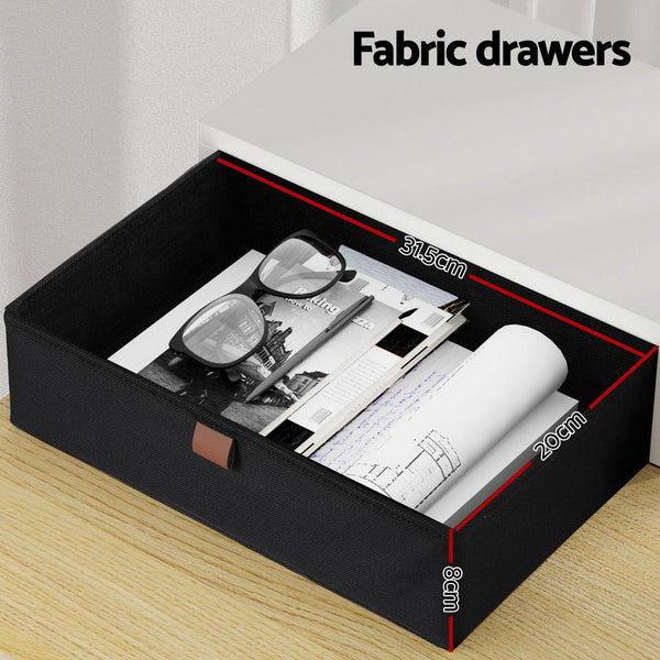 Artiss Standing Desk Desktop Storage Rack Shelf Removable Bookshelf Drawer 120cm Artiss