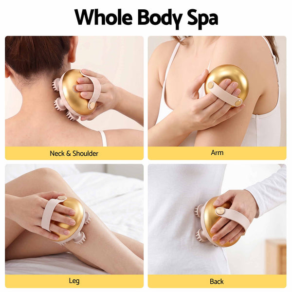 Livemor Scalp Massager Kneading Head Massager Scalp Stress Relax Portable Rechargeable Hair Massager Shower Massage Waterproof Cat Massager Scratcher, Gift for Mom Dad Awezingly