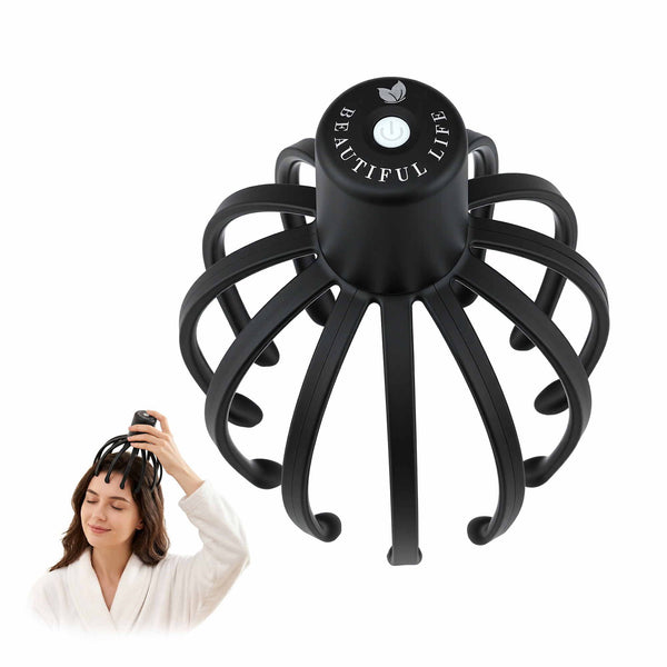 Livemor Head Massager Scalp Electric with 3 Modes, 360 Degree Head Massager Cordless Portable, Head Scratcher for Stress Relax Awezingly