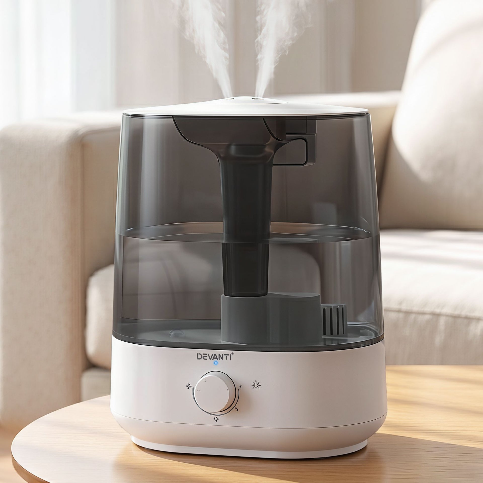Devanti Ultrasonic Humidifier Aroma Diffuser Top Fill Quiet Bedroom 6L Awezingly