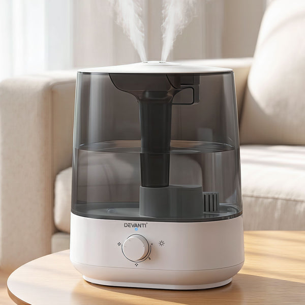 Devanti Ultrasonic Humidifier Aroma Diffuser Top Fill Quiet Bedroom 6L Awezingly