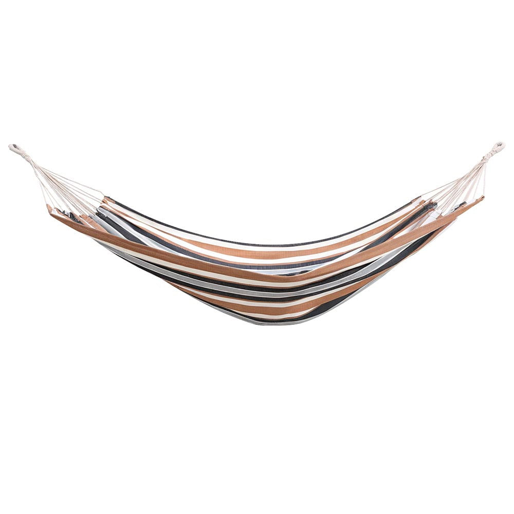 Gardeon Hammock Bed Outdoor Camping Hammocks Beige Grey Gardeon