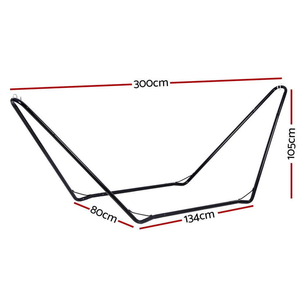 Gardeon Hammock Bed Stand Steel Frame Outdoor Garden Awezingly