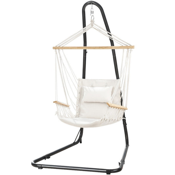 Gardeon Hammock Chair with Heavy Duty Steel Stand Gardeon
