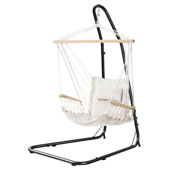 Gardeon Hammock Chair with Heavy Duty Steel Stand Gardeon