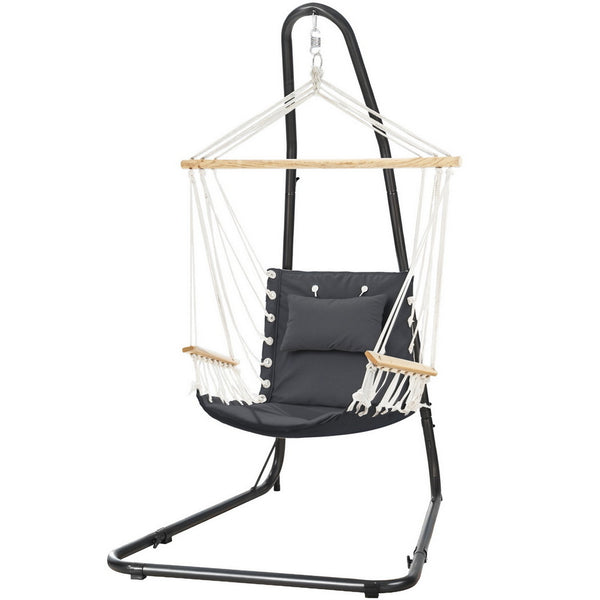 Gardeon Hammock Chair with Heavy Duty Steel Stand Gardeon