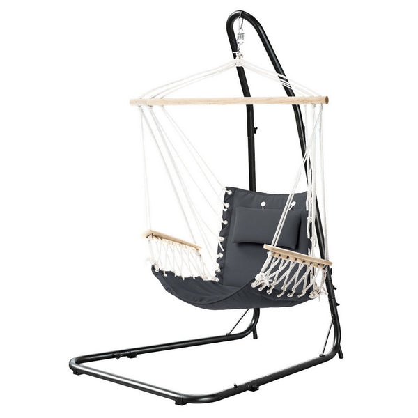 Gardeon Hammock Chair with Heavy Duty Steel Stand Gardeon
