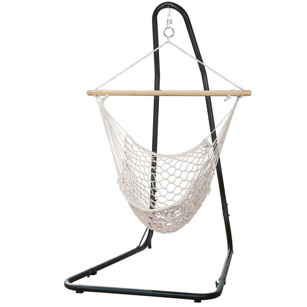 Gardeon Hammock Hanging Chair with Heavy Duty Steel Stand Gardeon