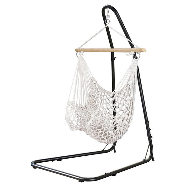 Gardeon Hammock Hanging Chair with Heavy Duty Steel Stand Gardeon