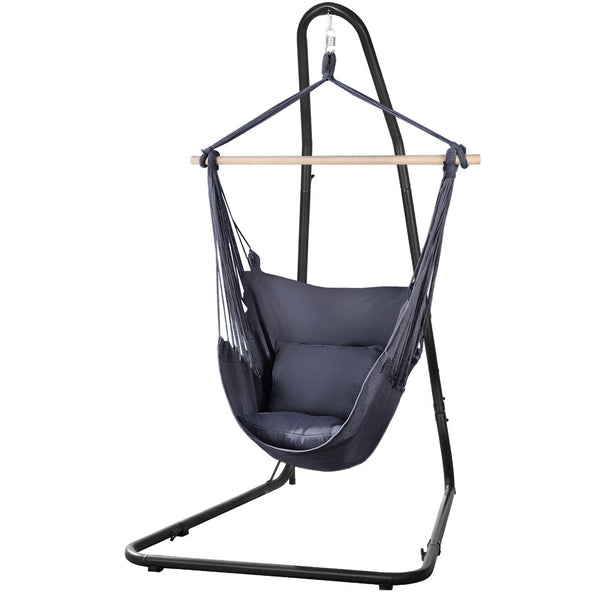 Gardeon Hammock Chair with Heavy Duty Steel Stand Gardeon