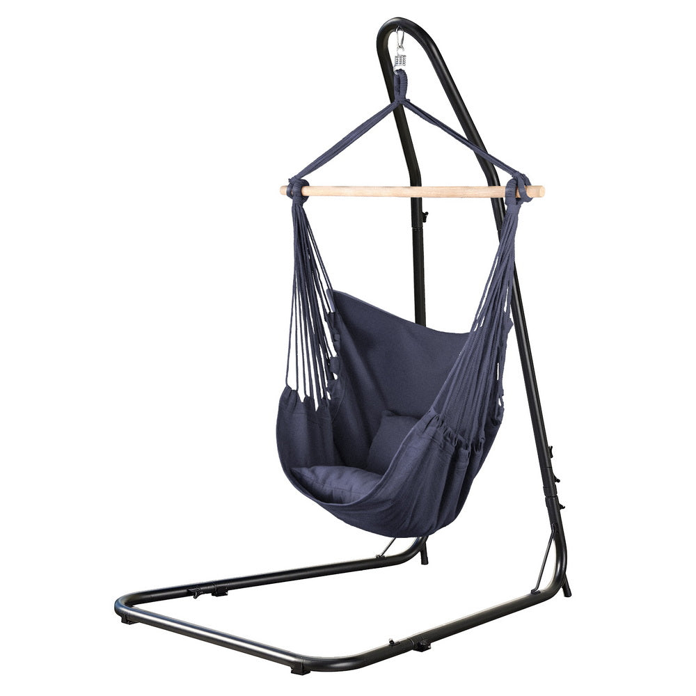 Gardeon Hammock Chair with Heavy Duty Steel Stand Gardeon