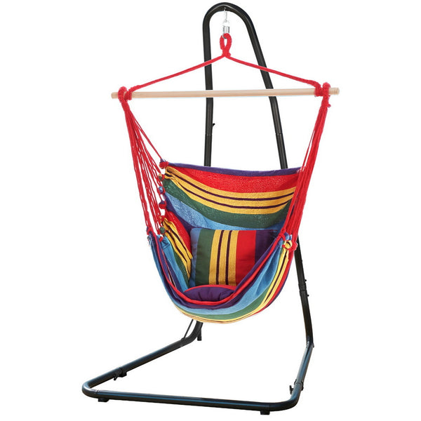 Gardeon Hammock Chair with Heavy Duty Steel Stand Gardeon