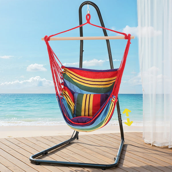 Gardeon Hammock Chair with Heavy Duty Steel Stand Gardeon