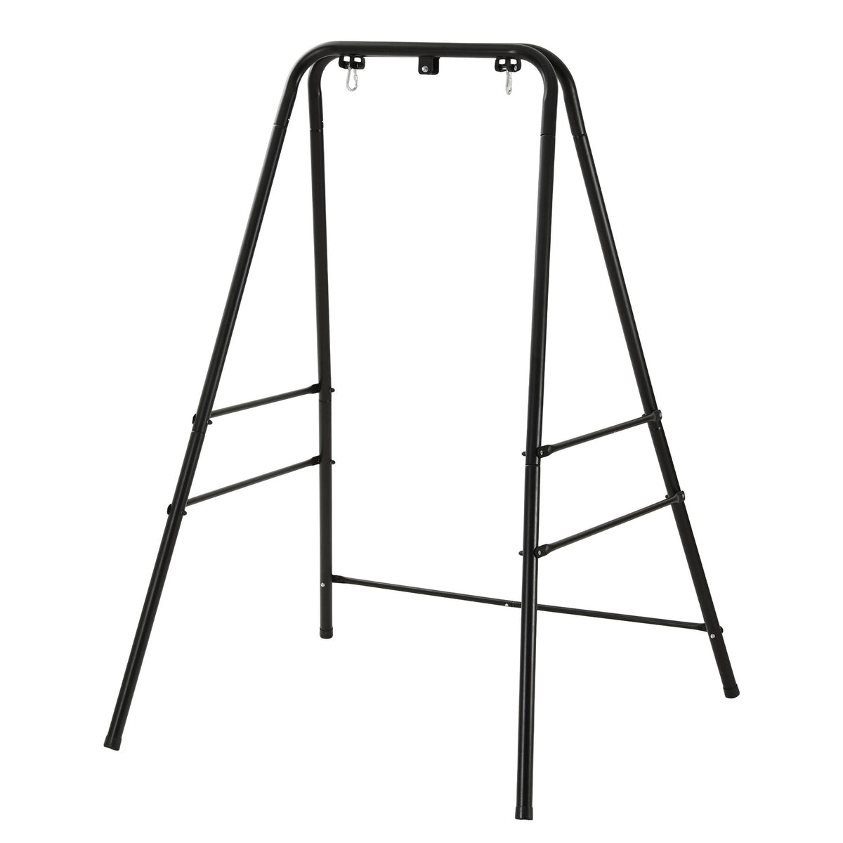 Gardeon Hammock Stand 135cm x180cm Steel Frame for Hanging Chairs Black Awezingly