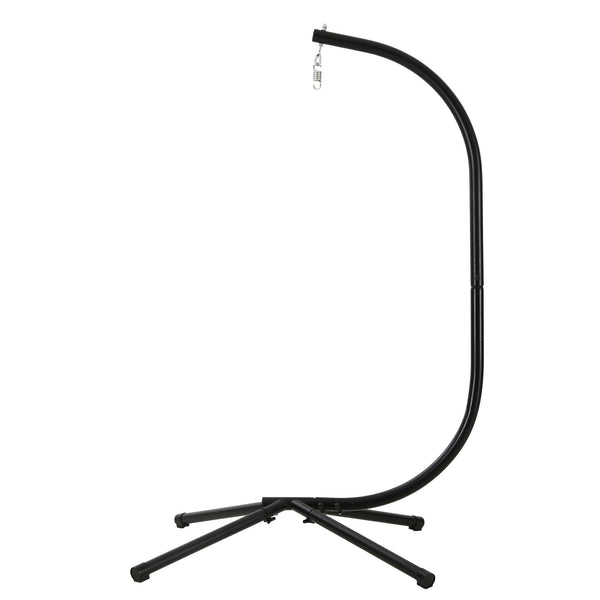 Gardeon Hammock Stand 150kg Capacity Metal Frame for Hanging Chairs Black Awezingly