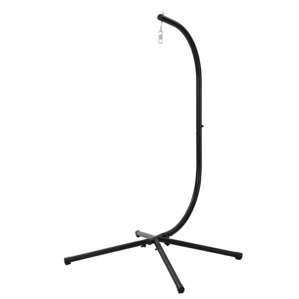 Gardeon Hammock Stand 150kg Capacity Metal Frame for Hanging Chairs Black Awezingly